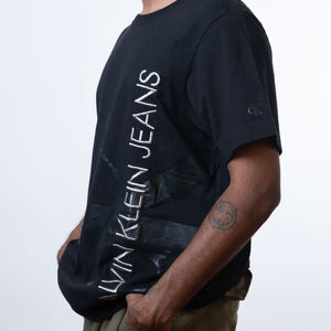 Calvin Klein Logo Embroidered Black Tee