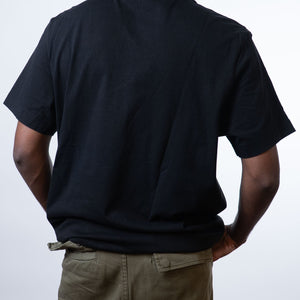 Calvin Klein Logo Embroidered Black Tee