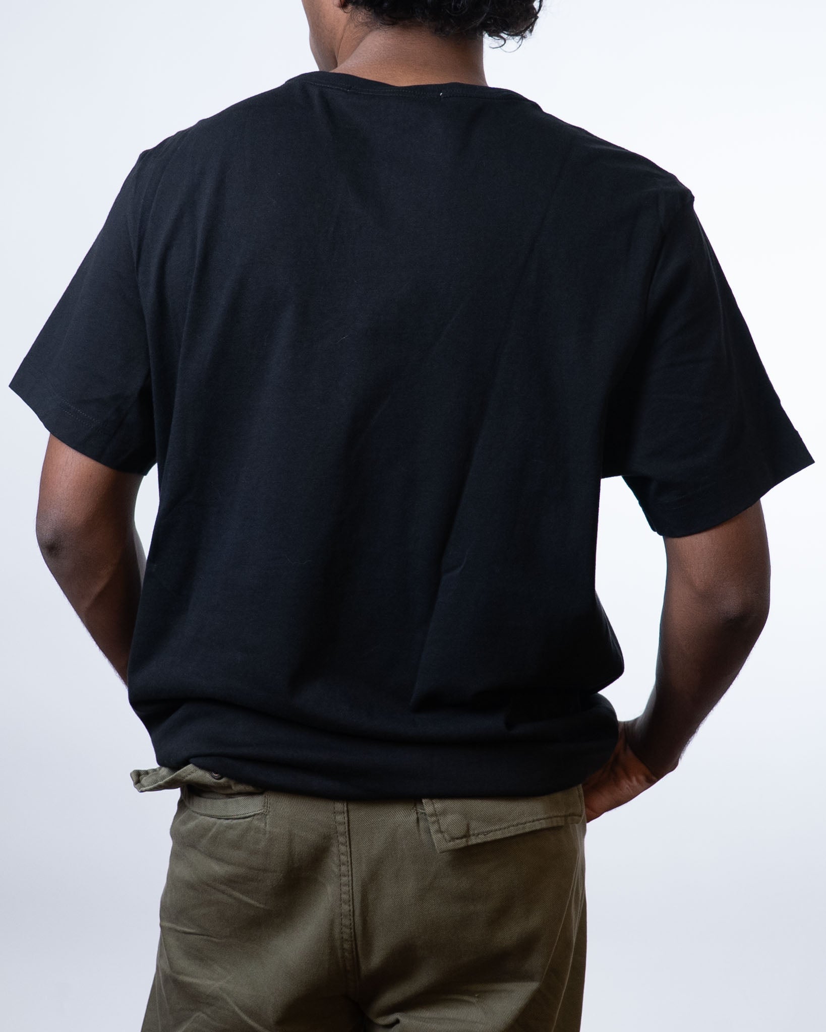 Calvin Klein Logo Embroidered Black Tee