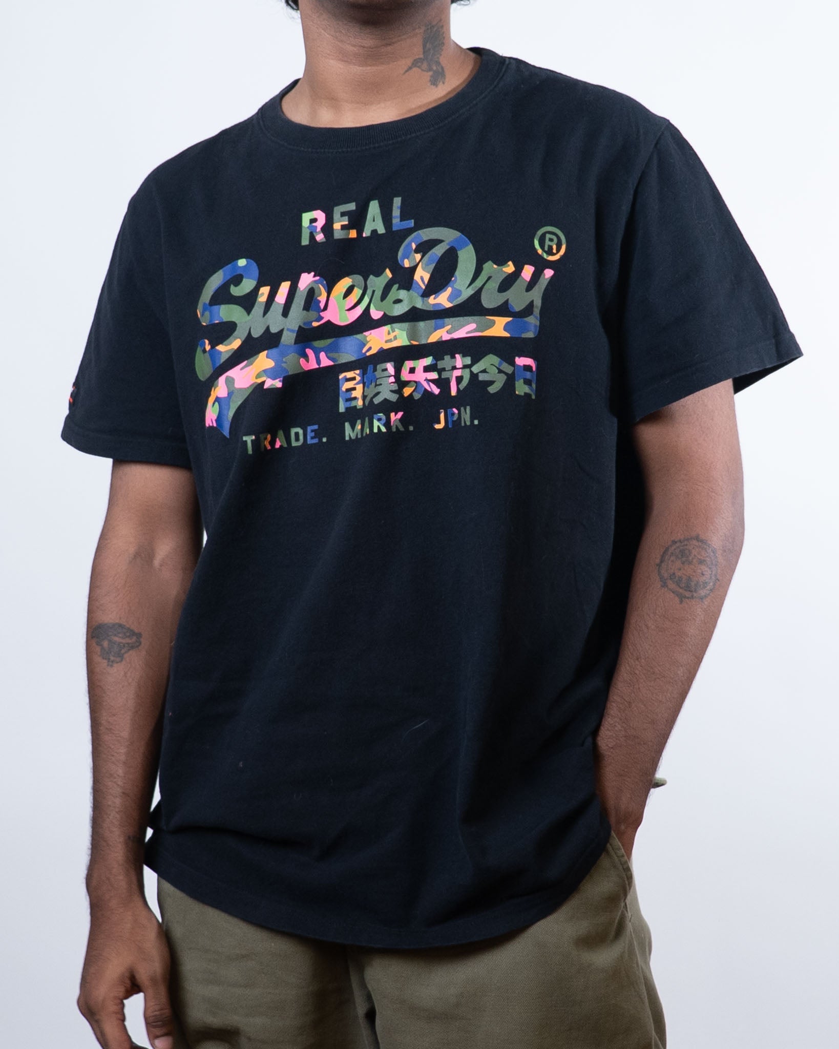 Superdry Multicolor Camo Logo Tee