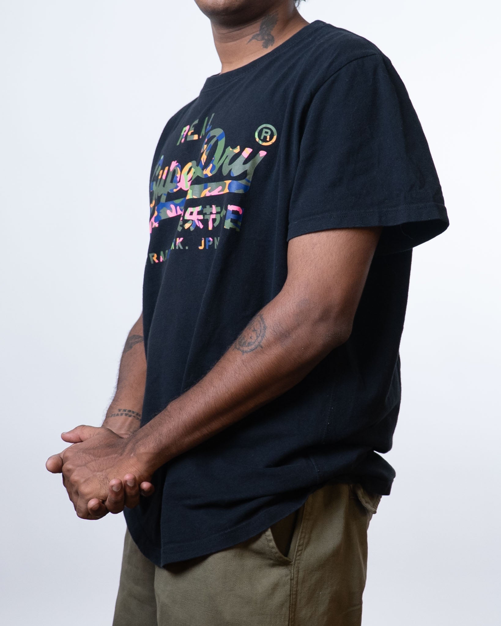 Superdry Multicolor Camo Logo Tee
