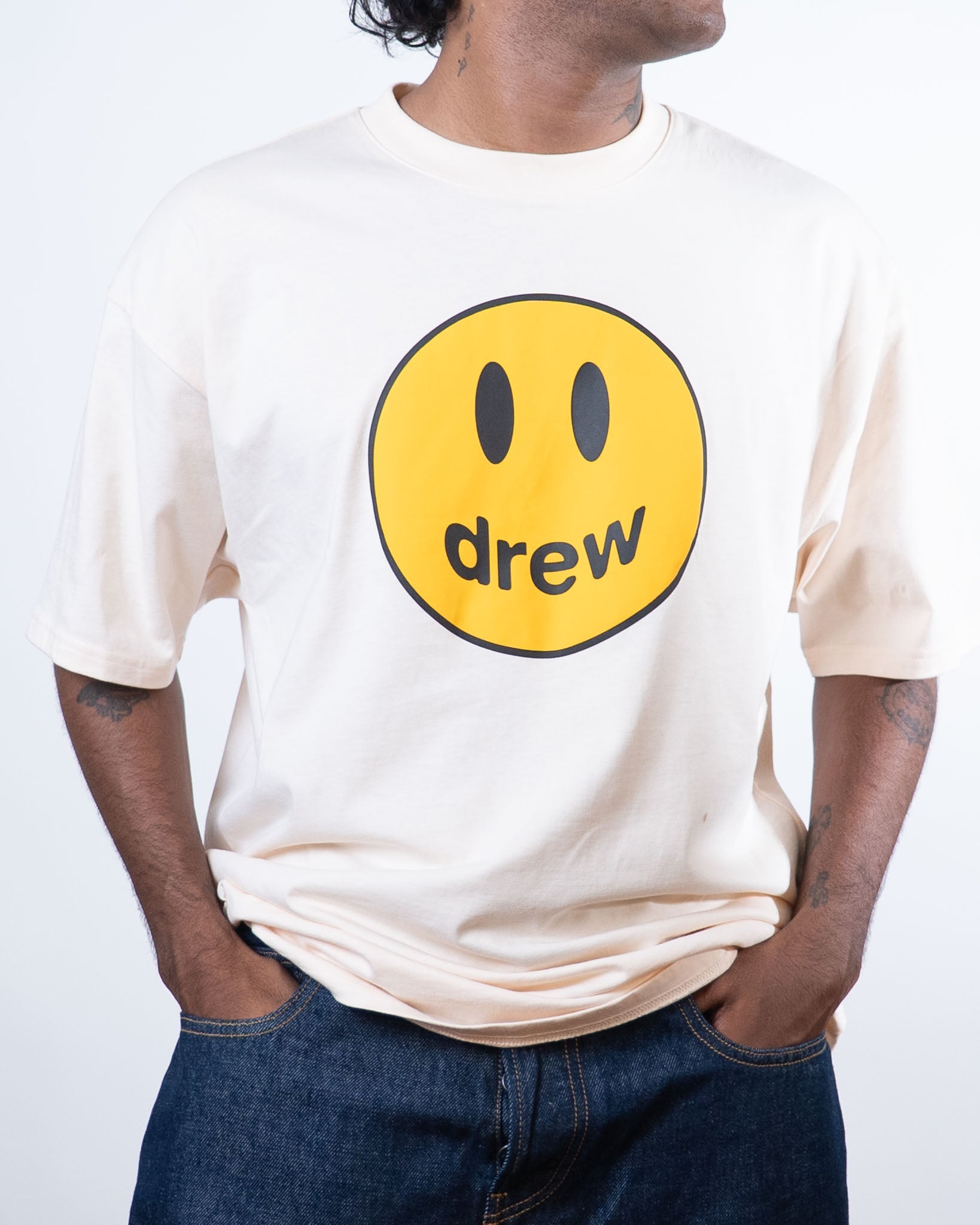 Drew house mascot cream short sleeve tshirt