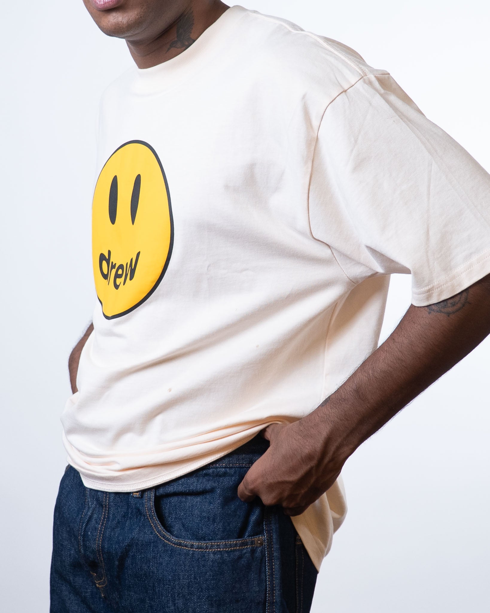 Drew house mascot cream short sleeve tshirt