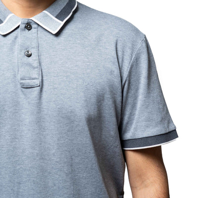 Boss Grey Slim Fit Polo T-Shirt