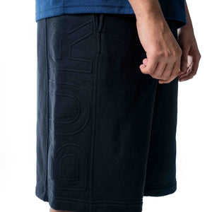 Burberry Black Embossed Logo Shorts
