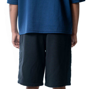 Burberry Black Embossed Logo Shorts