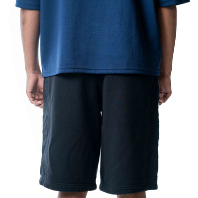Burberry Black Embossed Logo Shorts