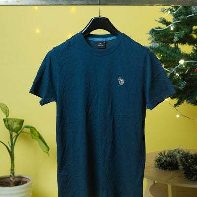 Paul Smith  Dark Green Organic Cotton Zebra Logo T-Shirt