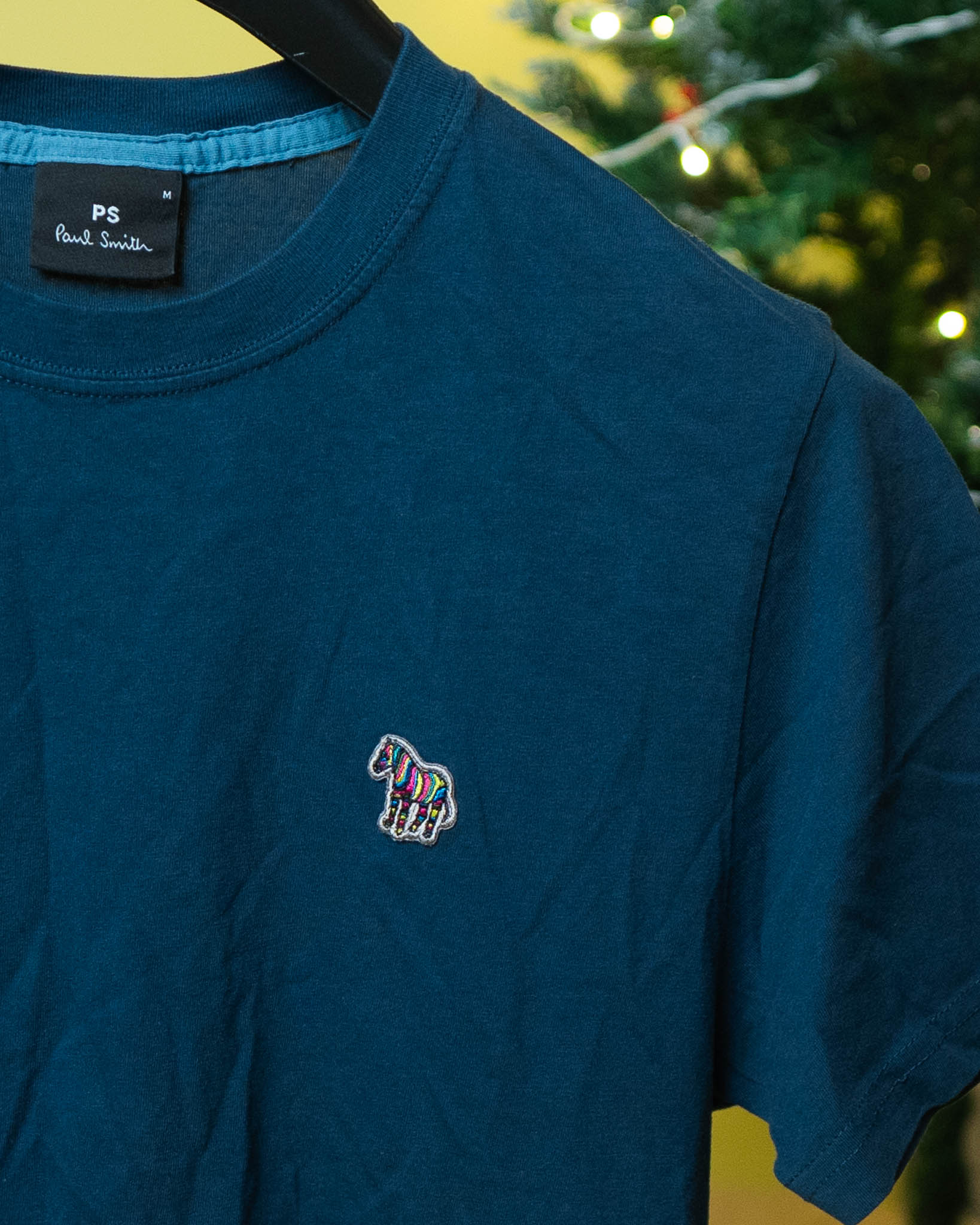 Paul Smith  Dark Green Organic Cotton Zebra Logo T-Shirt