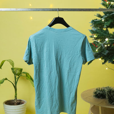 Paul Smith Teal Zebra Logo Cotton T-Shirt