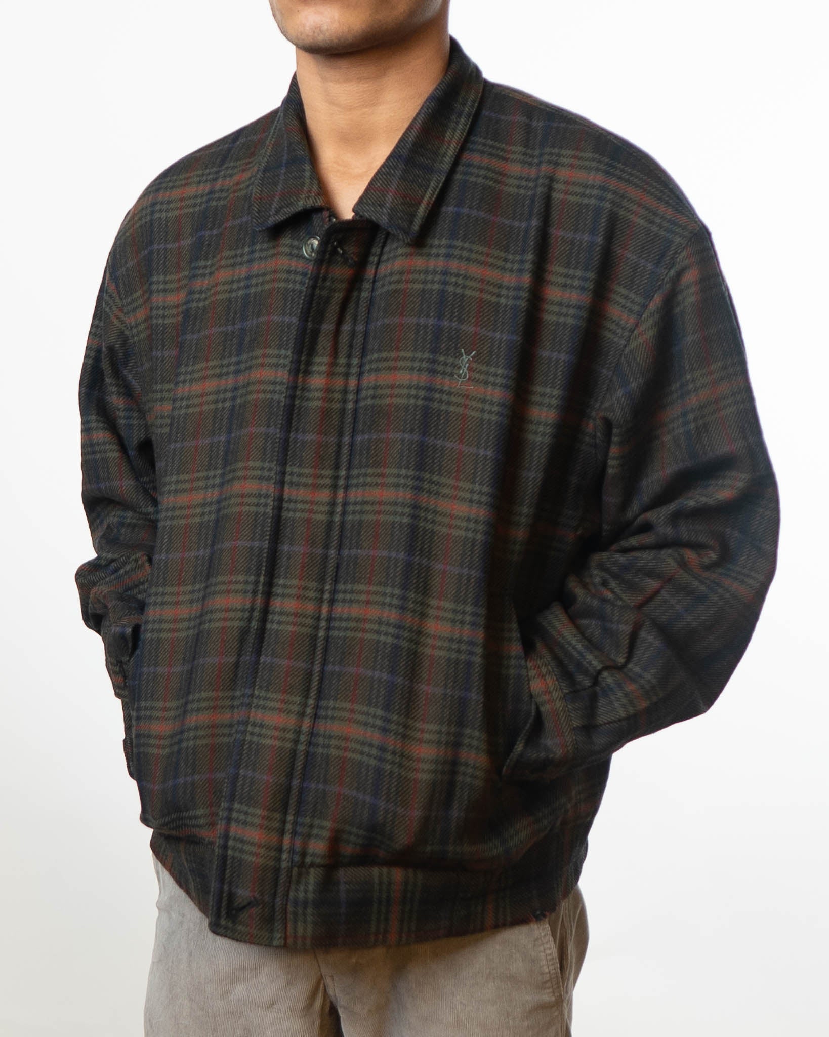 Yves Saint Laurent Vintage Plaid Jacket