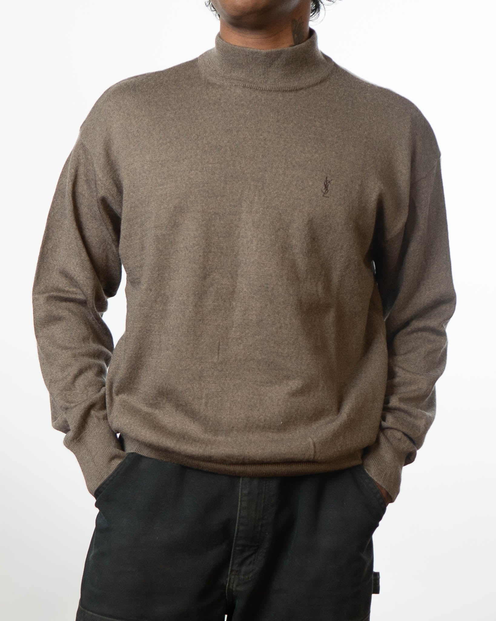 Yves Saint Laurent Vintage Turtleneck Sweater - Brown