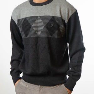 Yves Saint Laurent Vintage Black Grey Sweater