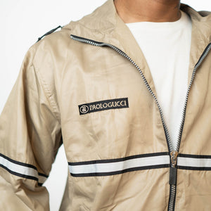 Paolo Gucci Beige Zip up Hoodie