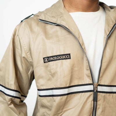 Paolo Gucci Beige Zip up Hoodie
