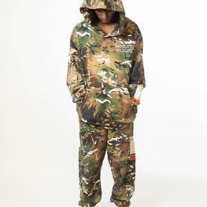 Heron Preston Camouflage Hoodie Sweatshirt