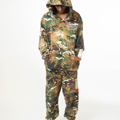 Heron Preston Camouflage Hoodie Sweatshirt