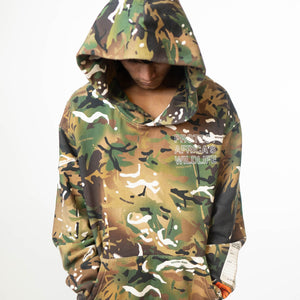 Heron Preston Camouflage Hoodie Sweatshirt