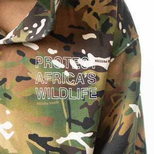 Heron Preston Camouflage Hoodie Sweatshirt