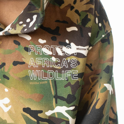 Heron Preston Camouflage Hoodie Sweatshirt