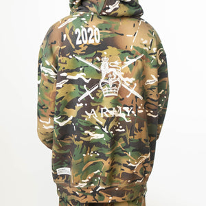 Heron Preston Camouflage Hoodie Sweatshirt