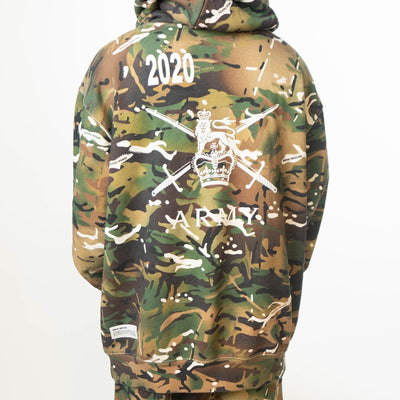 Heron Preston Camouflage Hoodie Sweatshirt