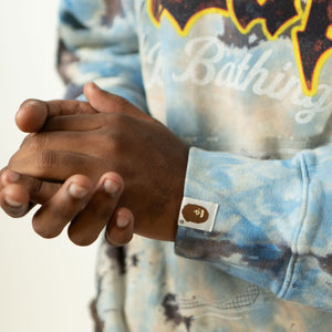 BAPE Tie Dye Boombox Crewneck Multicolor