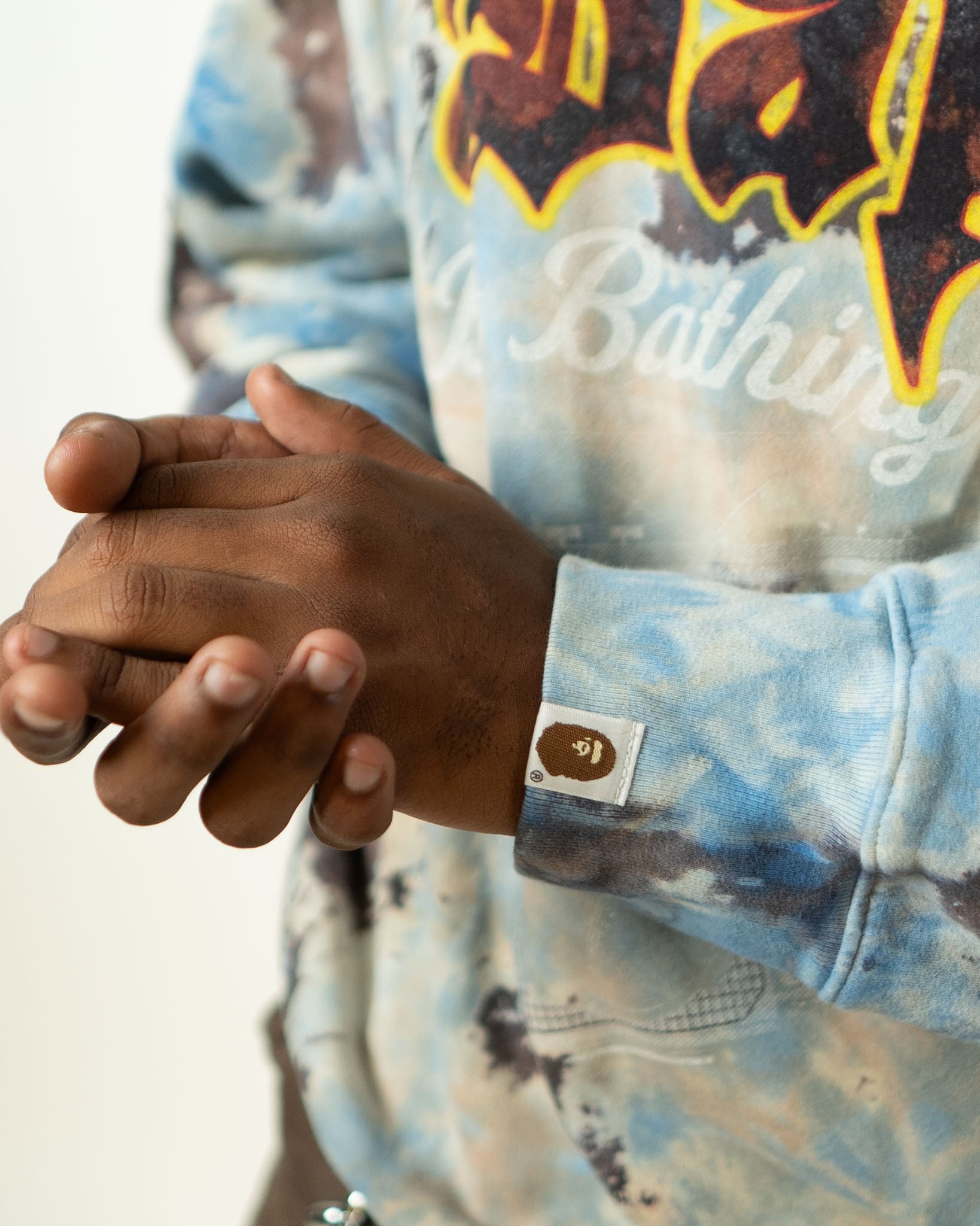BAPE Tie Dye Boombox Crewneck Multicolor
