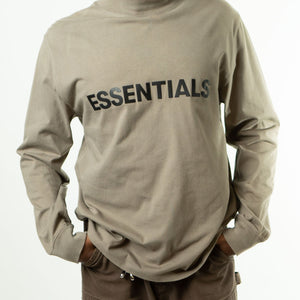 Fear Of God Essentials SS22 Long Sleeve T-Shirt 'Dark Oatmeal'