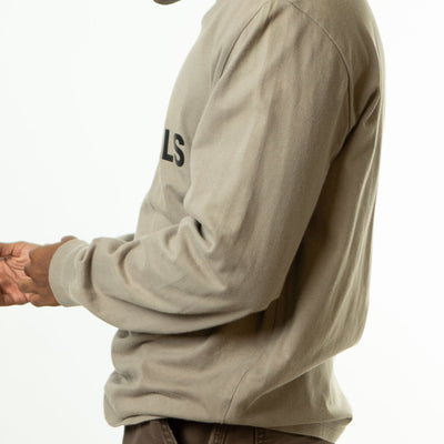 Fear Of God Essentials SS22 Long Sleeve T-Shirt 'Dark Oatmeal'
