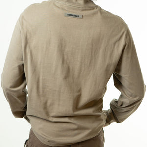 Fear Of God Essentials SS22 Long Sleeve T-Shirt 'Dark Oatmeal'