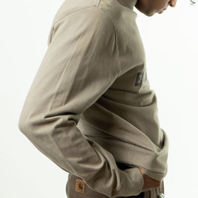 Fear Of God Essentials SS22 Long Sleeve T-Shirt 'Dark Oatmeal'