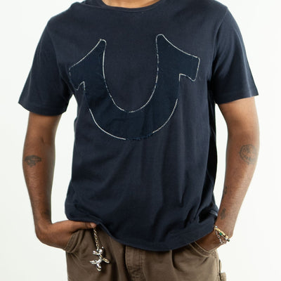 True Religion Men's Logo Regular Fit T-Shirt