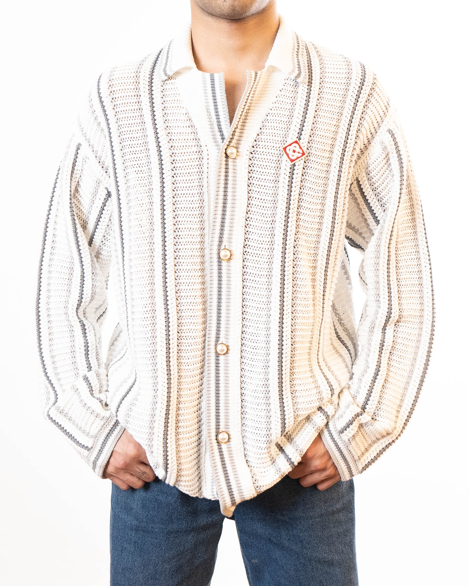 Casablanca Crochet Textured Shirt
