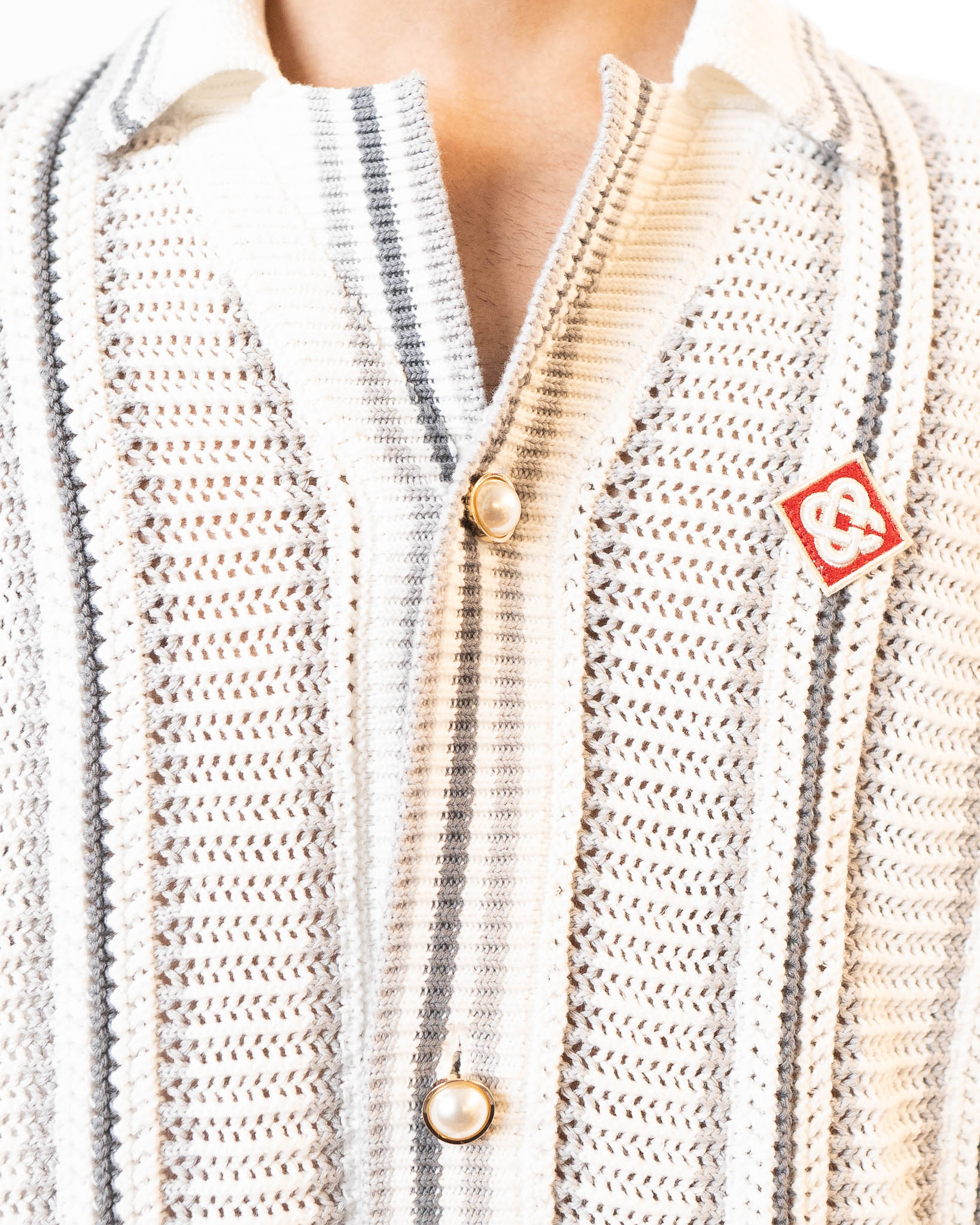 Casablanca Crochet Textured Shirt