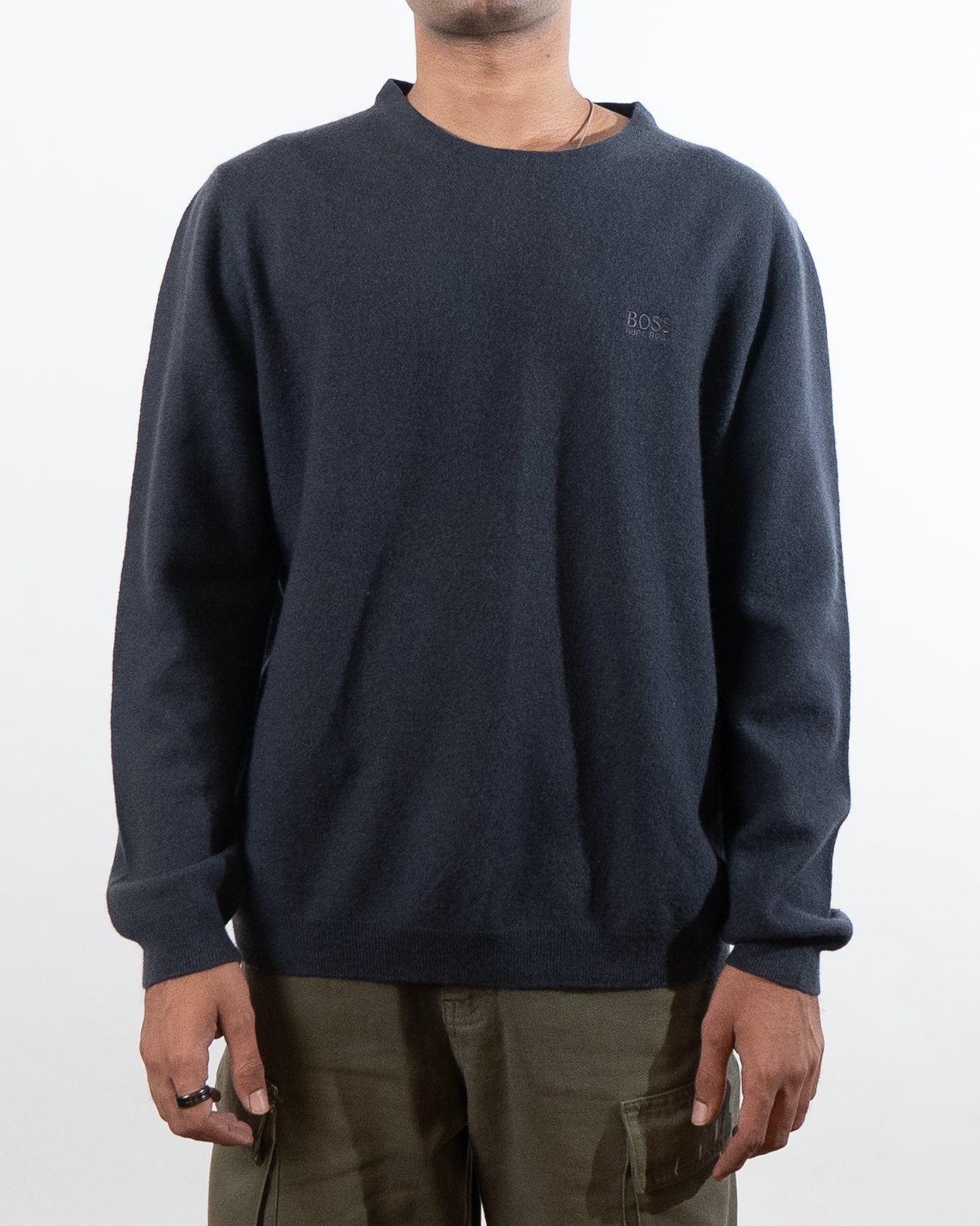 Hugo Boss Regular Fit Sweater - Dark Grey