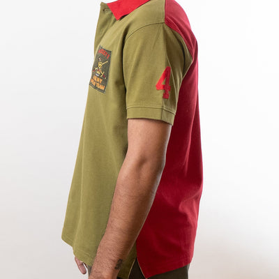 Hackett Regular Fit Army Team Polo T-Shirt