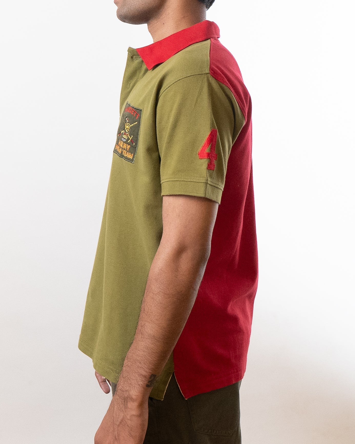 Hackett Regular Fit Army Team Polo T-Shirt