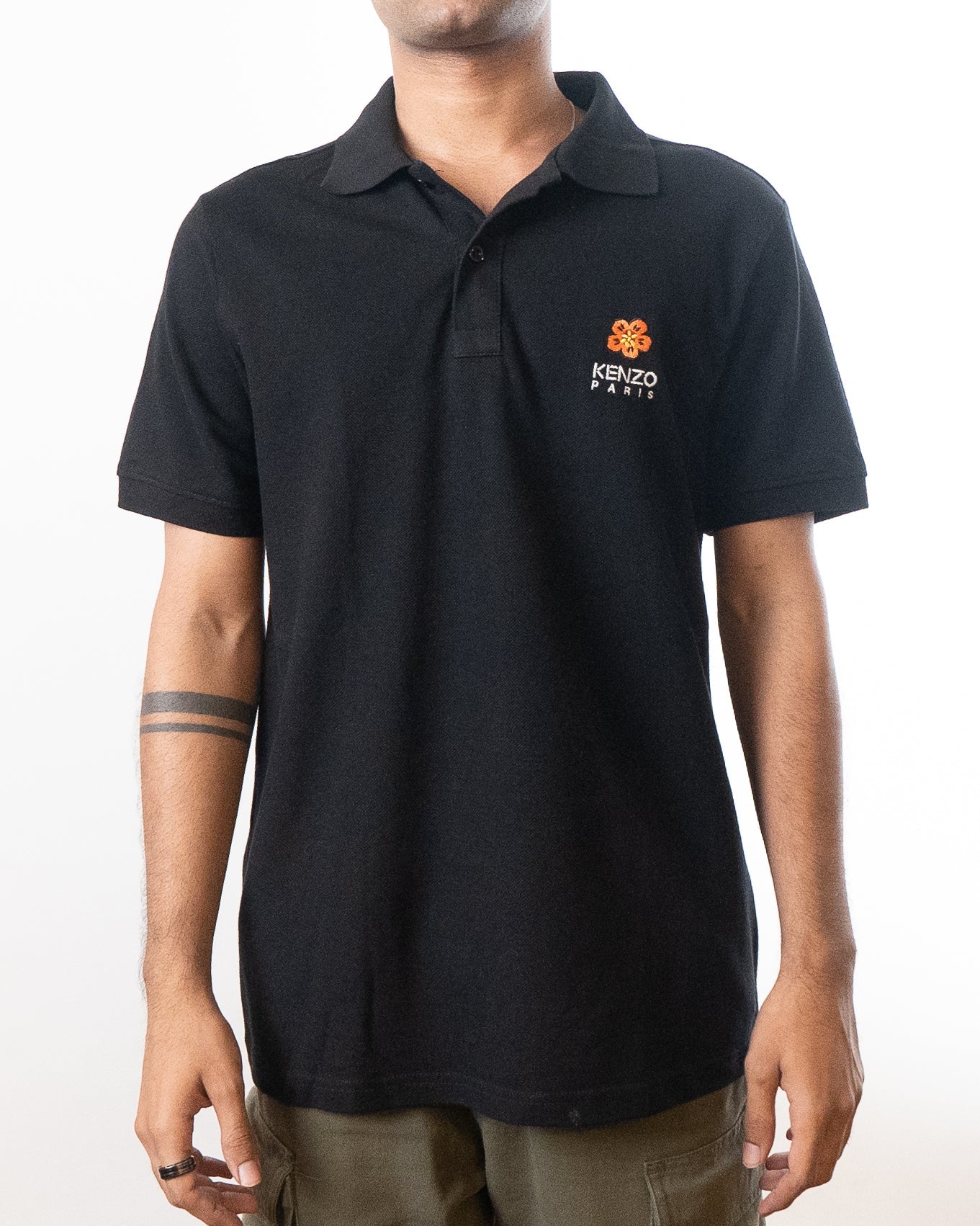 Kenzo Boke Flower Cotton Slim Fit Polo T-Shirt