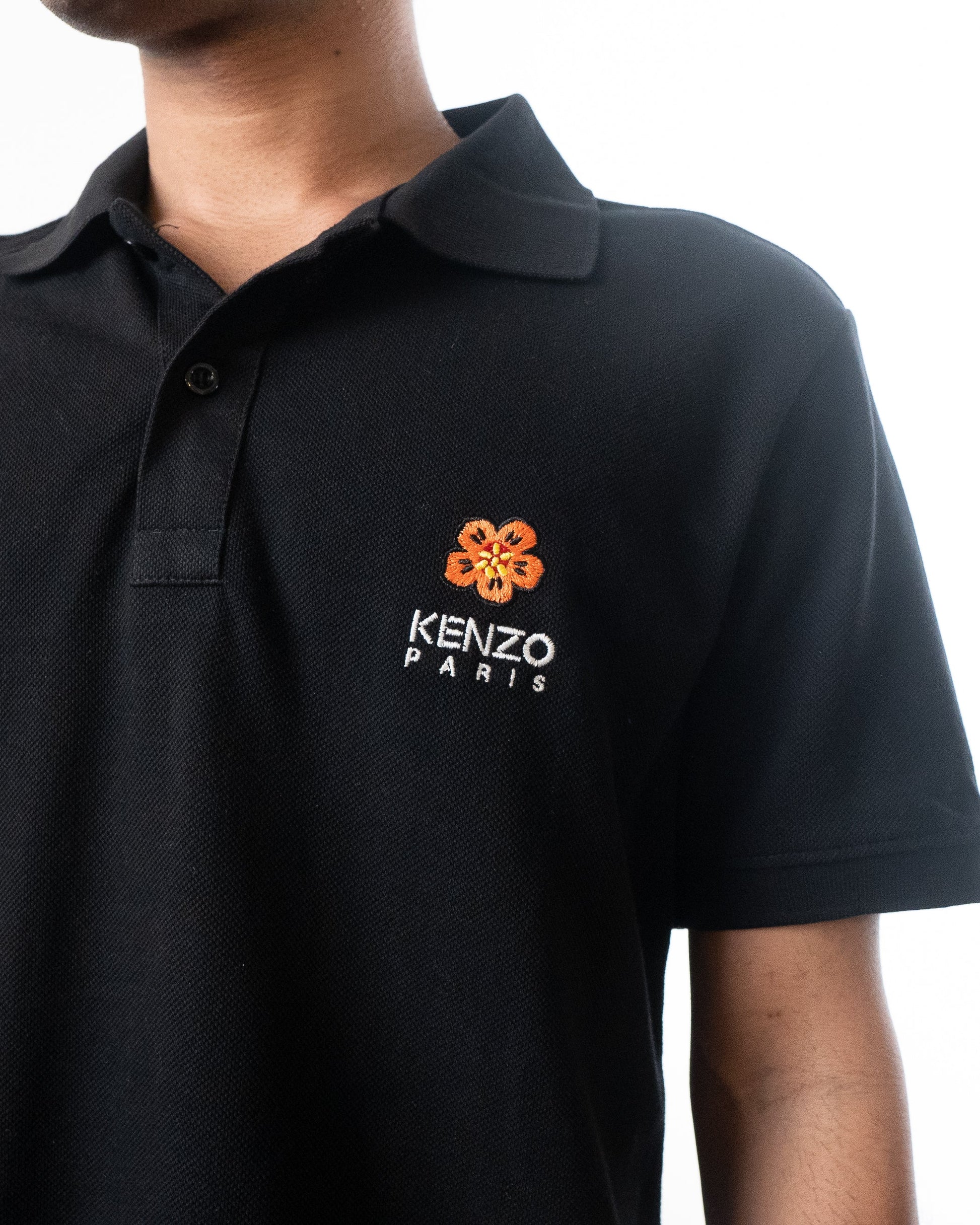 Kenzo Boke Flower Cotton Slim Fit Polo T-Shirt