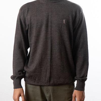 Yves Saint Laurent Turtleneck Sweater - Brown