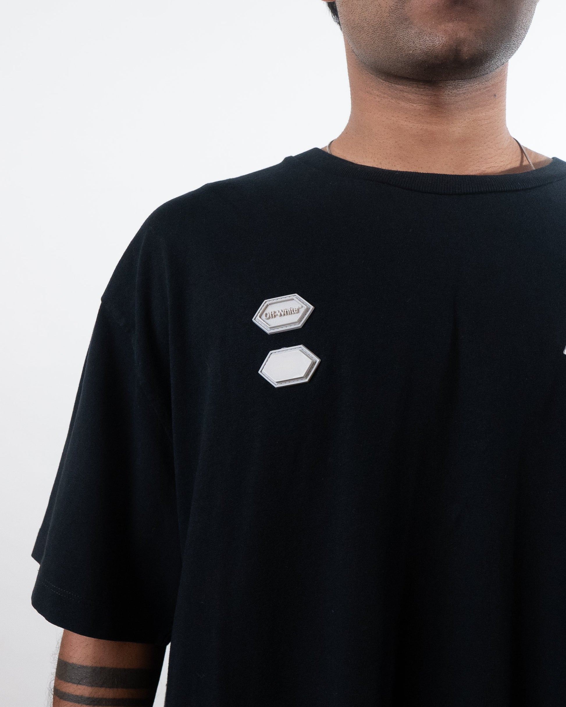 Off-White Hand Card Over T-Shirt