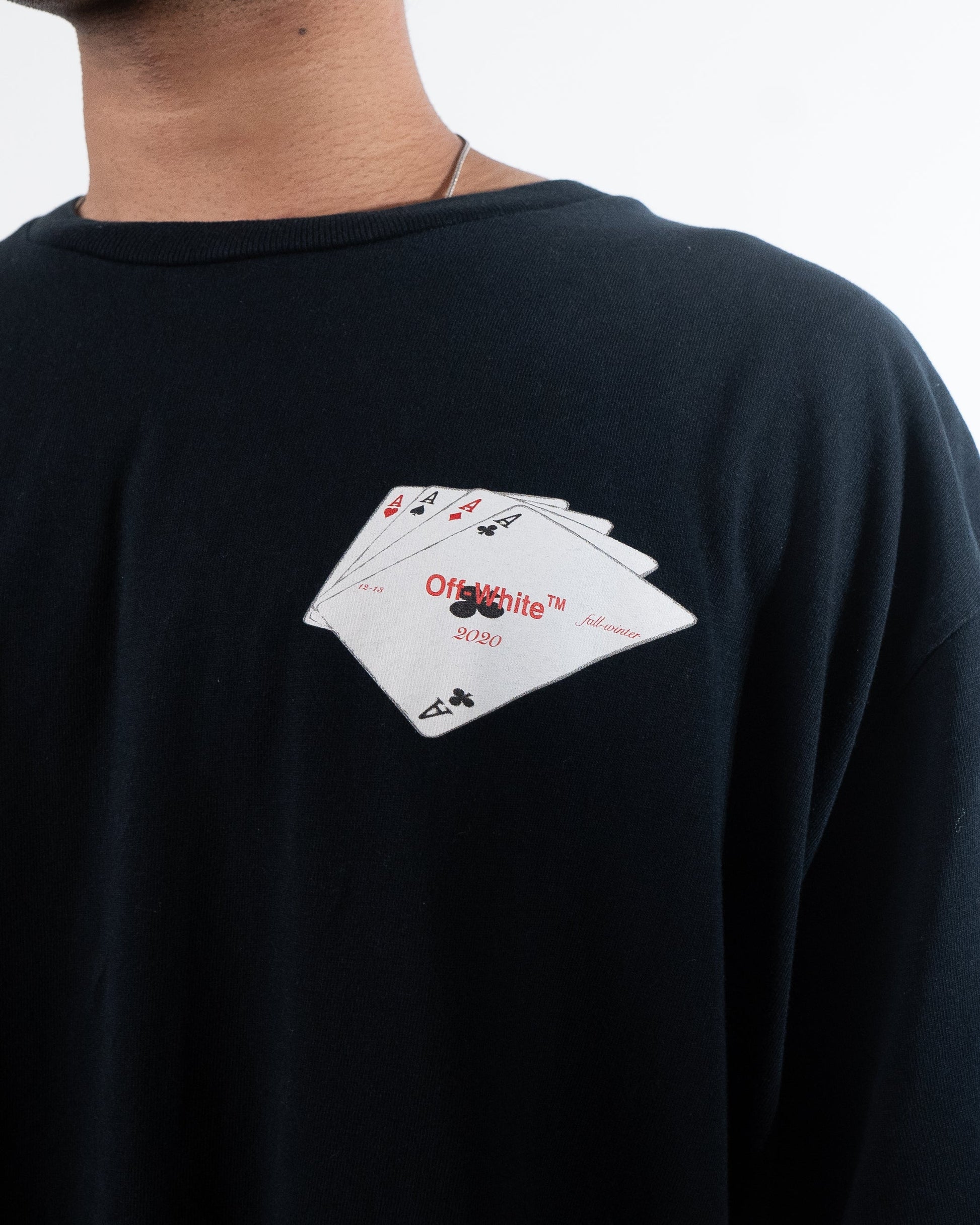 Off-White Hand Card Over T-Shirt