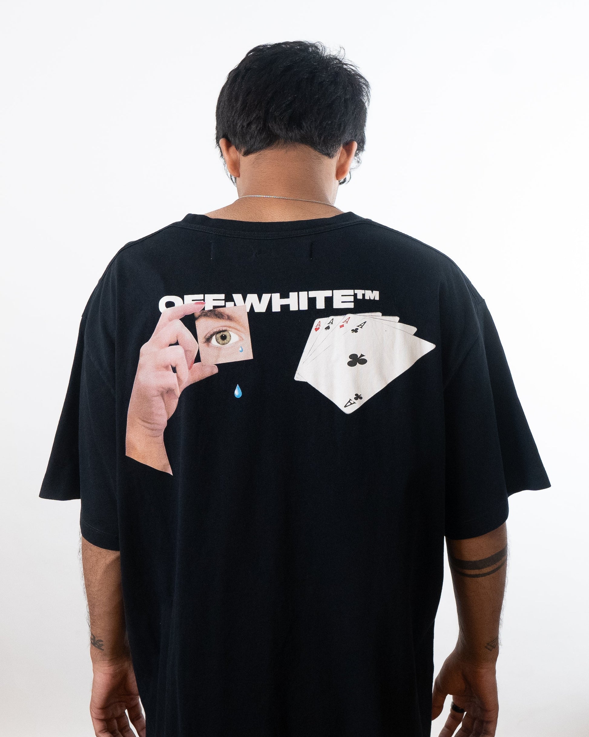 Off-White Hand Card Over T-Shirt