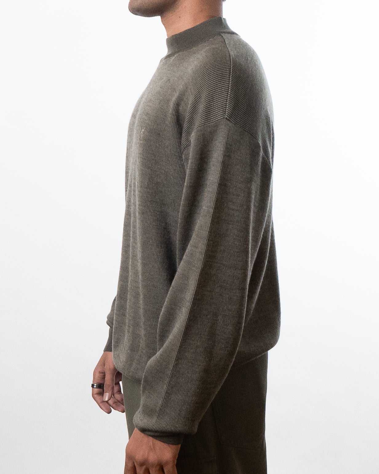 Yves Saint Laurent Turtle Neck Striped Sweater