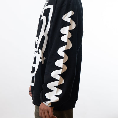 Jaywalking Art Face Hoodie