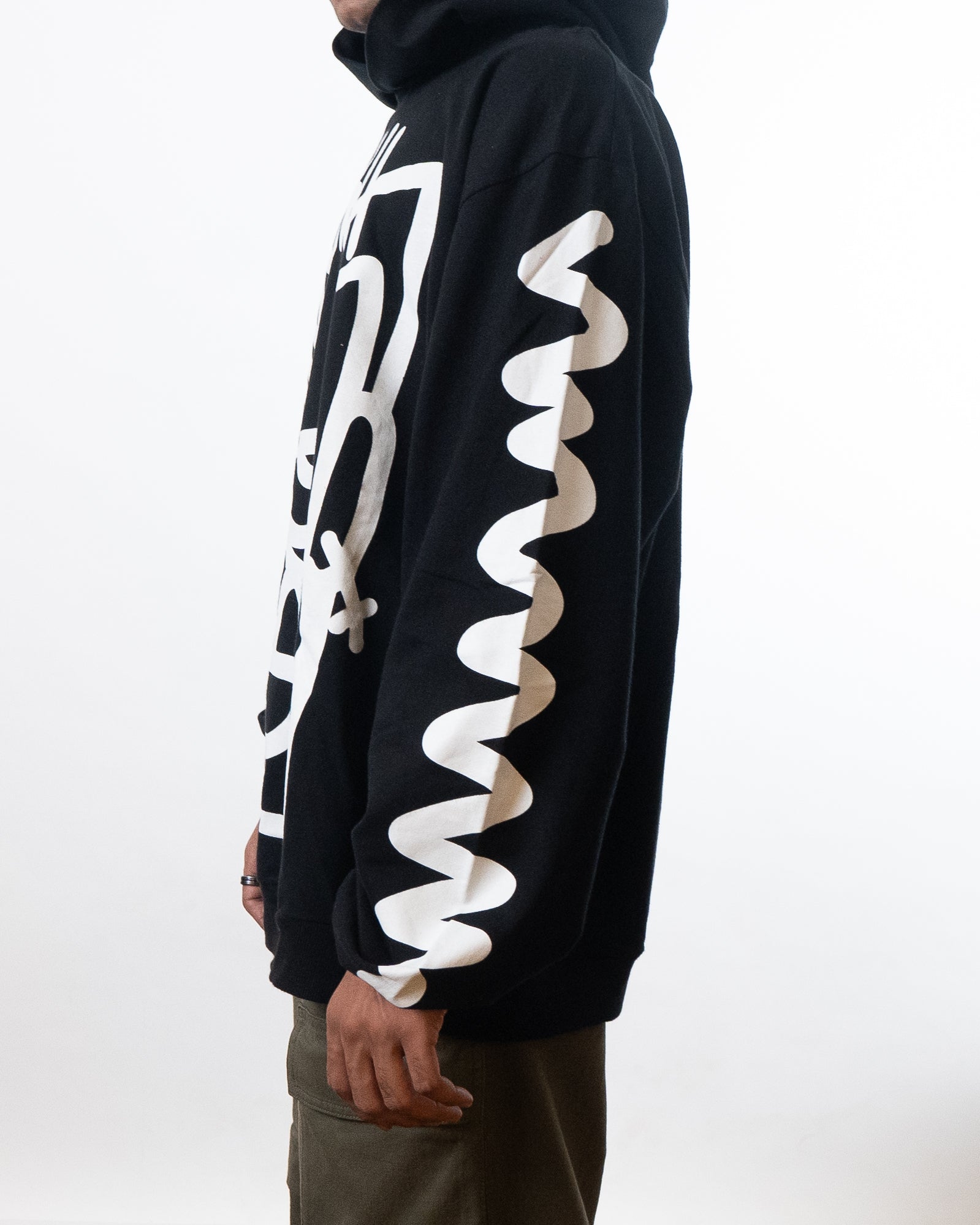 Jaywalking Art Face Hoodie