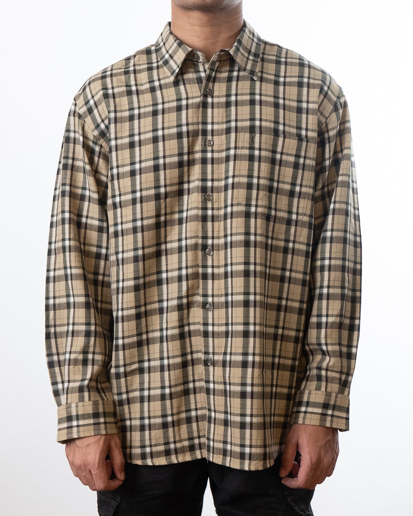 Yves Saint Laurent Flannel Oversized Shirt