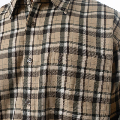 Yves Saint Laurent Flannel Oversized Shirt