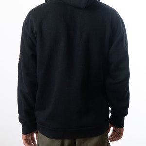 Hugo Boss Zip-Through Curved Logo Hoodie
